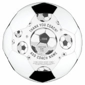 Merci Entraîneur de football Noir & Blanc Joueurs  (Devant)