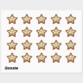 Merci Enveloppe Seal - Sticker Gold Star (Feuille)