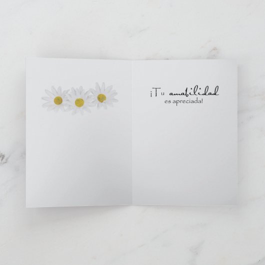 Merci espagnol Daisy (Intérieur)