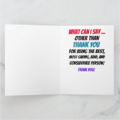 Merci et amitié Big Card (Intérieur)