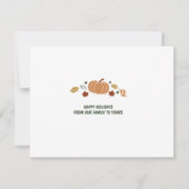 Merci et béni Carte photo de Thanksgiving (Dos)