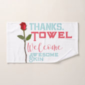 Merci et bienvenue serviette main (Serviette à main)