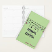 Merci et Grateful Boho Tassels Spiral Planner (Devant avec enveloppe)