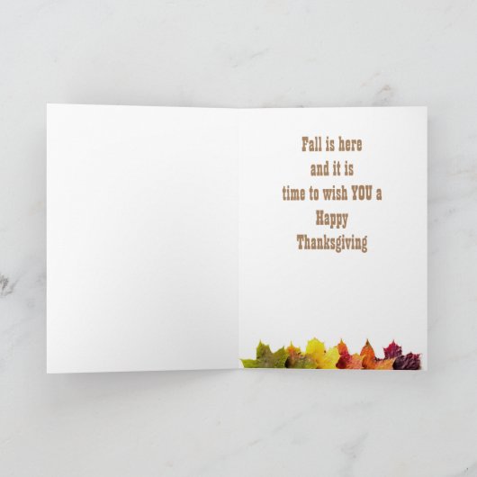 MERCI ET PENSÉE À LA CARTE **VOUS** (Intérieur)