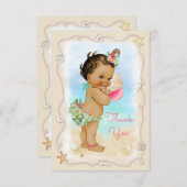 Merci ethnique de Shell de conque de bébé de plage (Devant / Derrière)