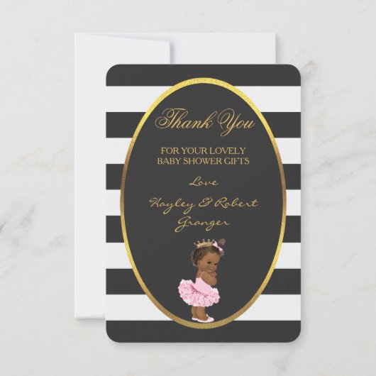 Merci ethnique mignon de princesse Stripes de tutu (Dos)