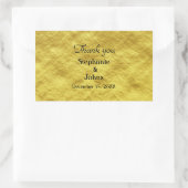 Merci Étiquette Gold Foil Mariage brillant Faveur (Sac)