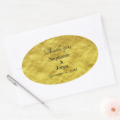 Merci Étiquette Gold Foil Mariage brillant Faveur (Enveloppe)