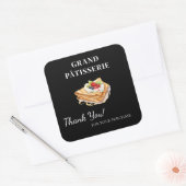 Merci Étiquette pour Café & Boulangerie petite ent (Enveloppe)