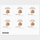 Merci Étiquette pour Café & Boulangerie petite ent (Feuille)