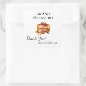 Merci Étiquette pour Café & Boulangerie petite ent (Sac)