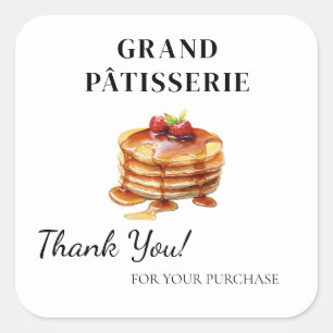 Merci Étiquette pour Café & Boulangerie petite ent