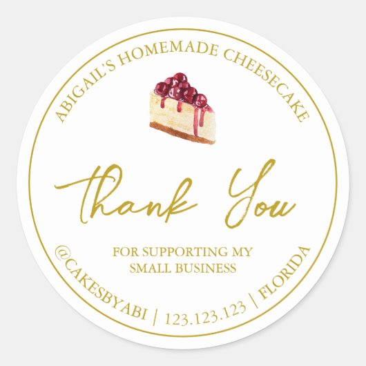 Merci Étiquette simple fait maison (Devant)