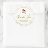 Merci Étiquette simple fait maison (Sac)