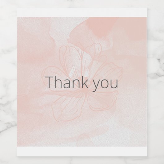 merci étiquette vin (Étiquettes simples)