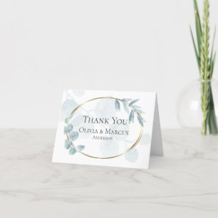Merci Eucalyptus Aquarelle Bleu Poussiéreux