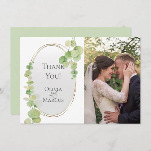 Merci - Eucalyptus Moderne de Printemps (Devant / Derrière)