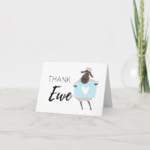 Merci Ewe Mouton Bleu avec Coeur (Devant)