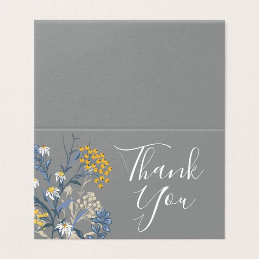 Merci Faisée Fleur sauvage et baies de Rowan jaune (Outside Unfolded)