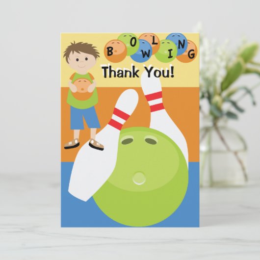 Merci fait sur commande de bowling (Debout devant)