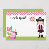 Merci fait sur commande de pirate de fille (Devant / Derrière)