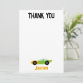 Merci Fête d'anniversaire de voiture de course Enf (Debout devant)