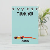 Merci Fête d'anniversaire de voiture de course Enf (Debout devant)