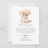 MERCI FÊTE DES MARIÉES Bottes de fille rose (Devant)