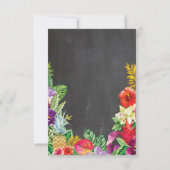 Merci Fête des mariées Chalk Aloha Luau Cartes (Dos)