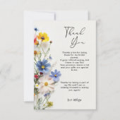 Merci Fête des mariées fleur sauvage (Devant)