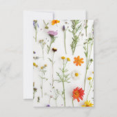 Merci Fête des mariées fleur sauvage (Dos)