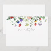 Merci Fête des mariées Fleur sauvage (Devant / Derrière)