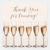 Merci Fête des mariées Mariage Favor Sticker (Devant)