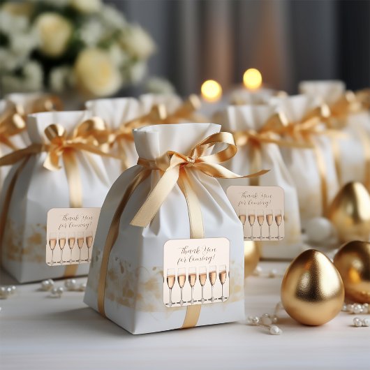 Merci Fête des mariées Mariage Favor Sticker