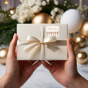 Merci Fête des mariées Mariage Favor Sticker