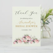 Merci Fête des mariées Rose personnalisée (Debout devant)