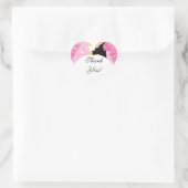 Merci Fête des mariées Sticker Bride Groom rose (Sac)