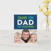 Merci Fête des pères Carte photo (Fleur jaune)