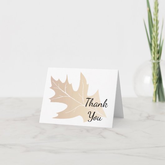 Merci Feuille de Chêne d'Automne (Devant)