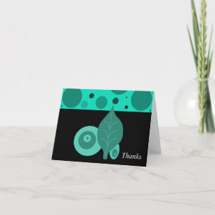Merci Feuille Verte et Noire