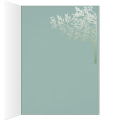 Merci Feuilles d'Arbre Sarcelle ou Bleu Pierre (Intérieur (Droit))