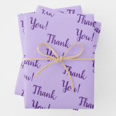 Merci! Feuilles de papier à envelopper de lavande (En situation)