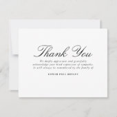 Merci Fiche de note funéraire Bereavement Photo (Devant)