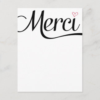 Merci Flat Dank je wel Bedankkaart