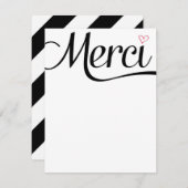 Merci Flat Dank je wel Bedankkaart (Voorkant / Achterkant)