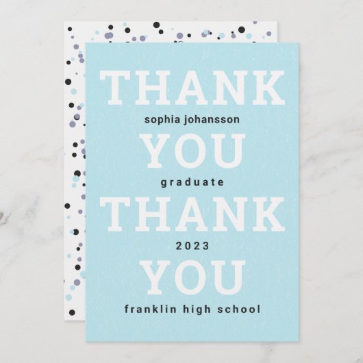 Merci Flat Graduation Arctic Blue (Devant / Derrière)