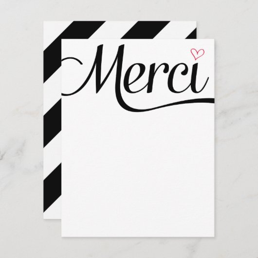 Merci Flat Merci Notes (Devant / Derrière)