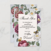 Merci Fleur de fleurs de Mariage papillon (Devant / Derrière)