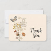 Merci Fleur sauvage Boho aquarelle (Devant)