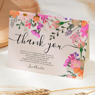 Merci fleur sauvage pastel ressort douche